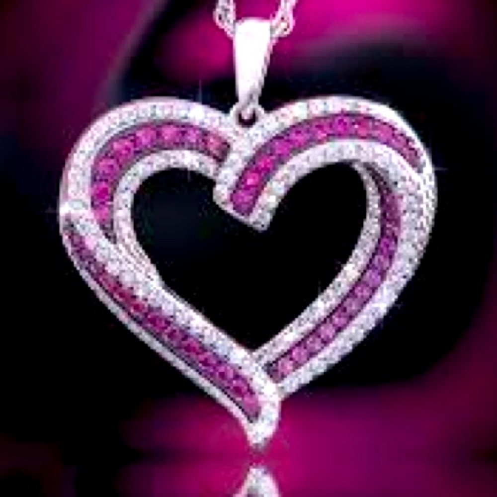 Stauer pink Barbie Core heart pendant Valentine’s